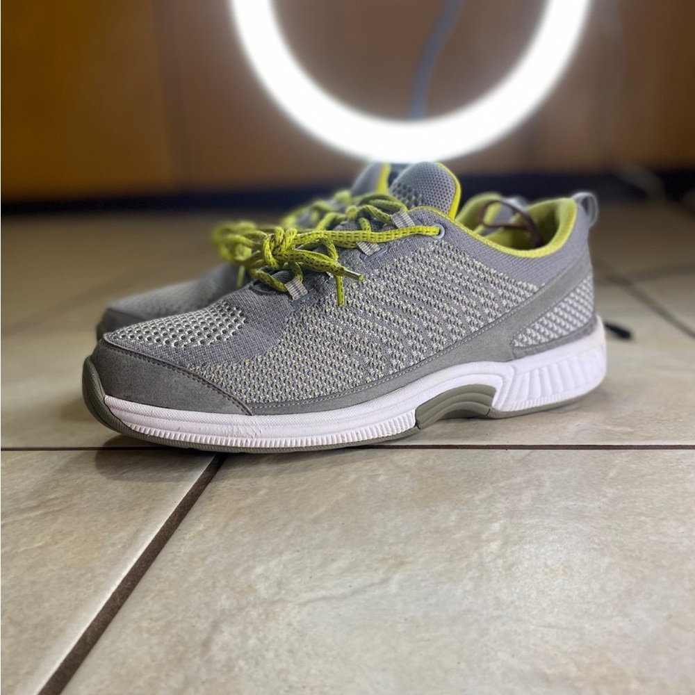 Orthofeet BioFit Stretch Knit Walking Shoes Womens 11 Wide Gray 987 Sneakers